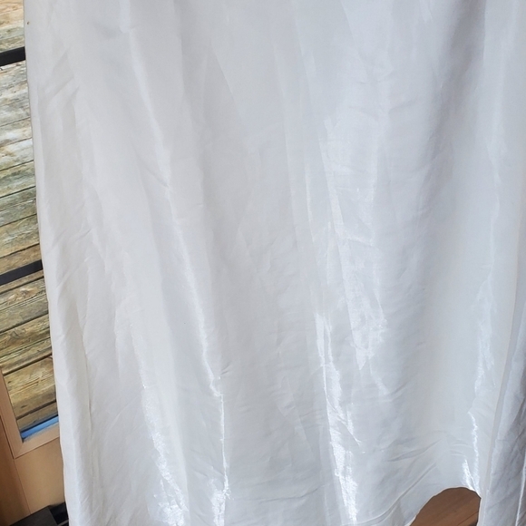 Jessica McClintock Vintage Millennium 2000 White Sz. 4 Flared Lined Maxi Skirt - Picture 2 of 8